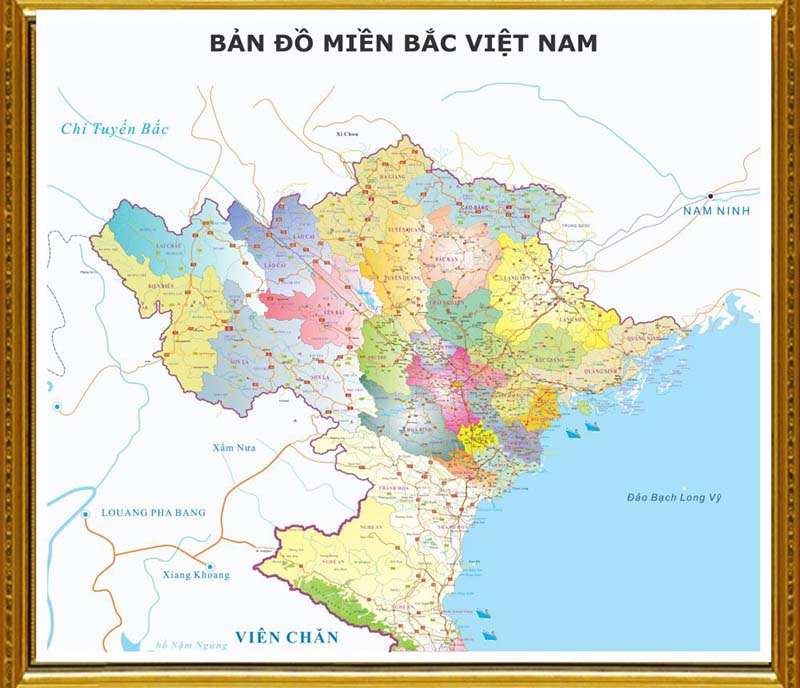 bản đồ miền bắc Việt Nam